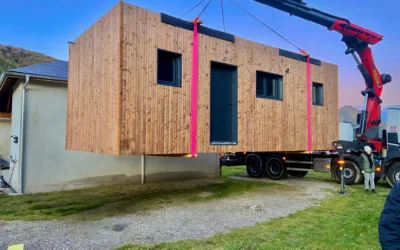 Livraison d’un studio de jardin Fagus à Campan dans les Hautes-Pyrénées